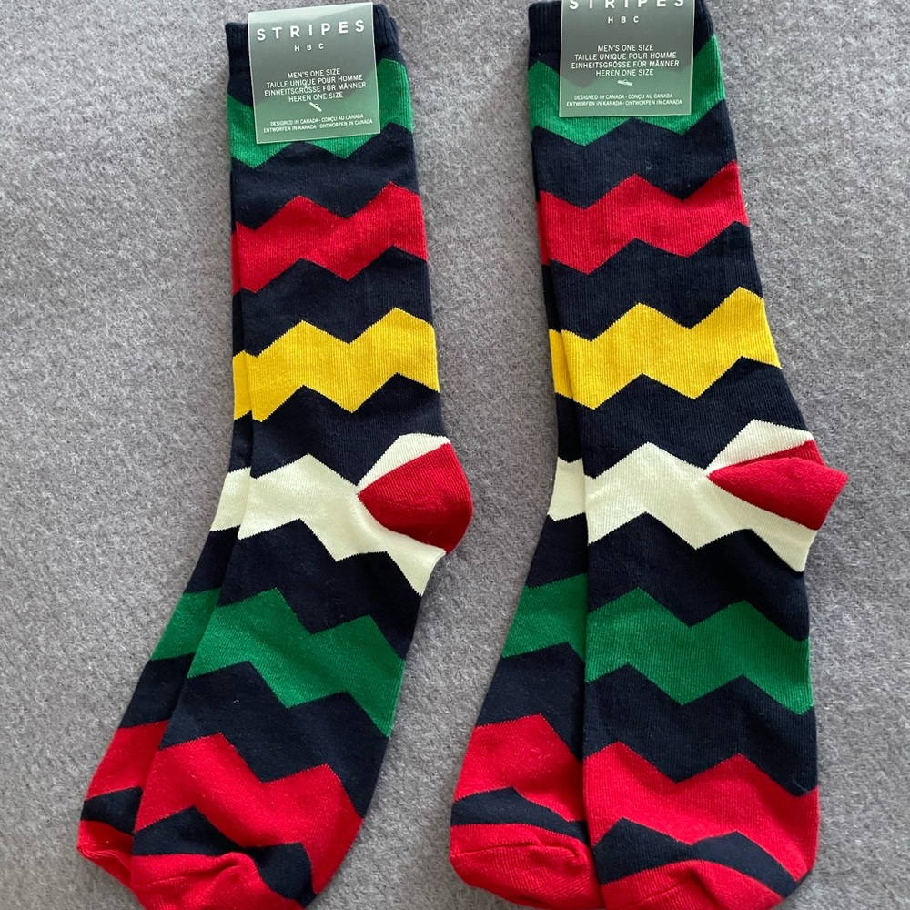 Colorful Chevron Patterned Socks - Picture 3 of 4